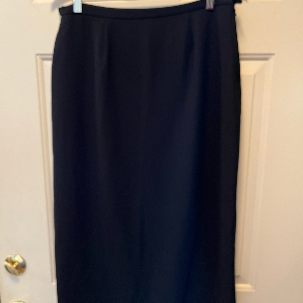 Karen Scott Black Midi Pencil Skirt for Work